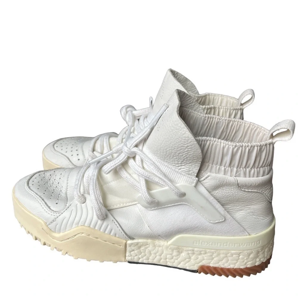 Adidas x Alexander Wang AW Bball Sneakers in Triple White mens size 6